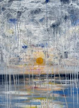 Po nevihti (Akril-platno 50x60 - 2023) Marcela Kopitar